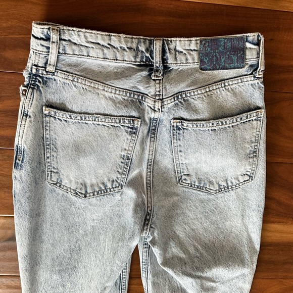 We The Free People My Own Lane Straight Leg Denim Jeans size 27 - Picture 4 of 7
